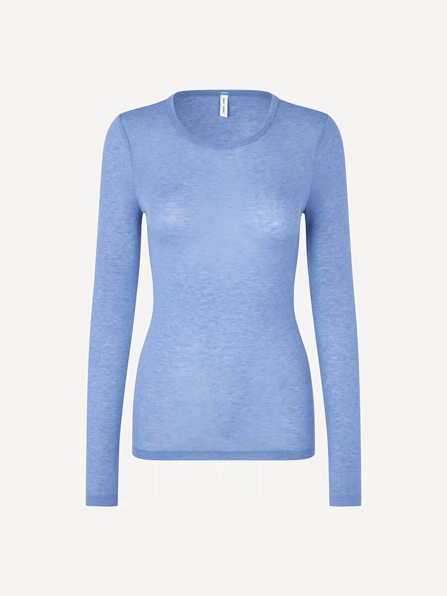 Samsoe Samsoe - Sadou T-Shirt LS - Della Robbia Blue
