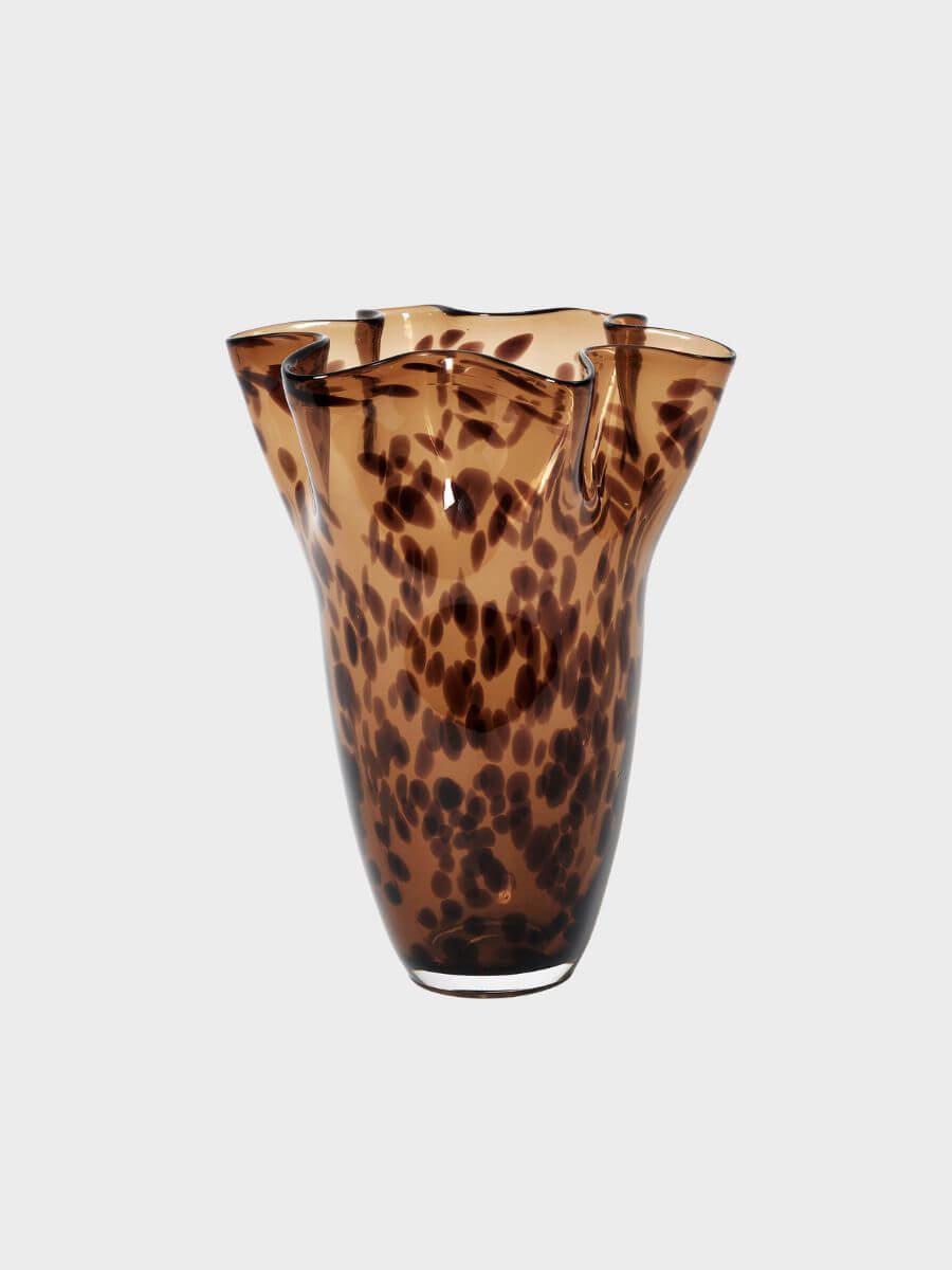Broste Copenhagen - Liva Vase - Brown Leopard