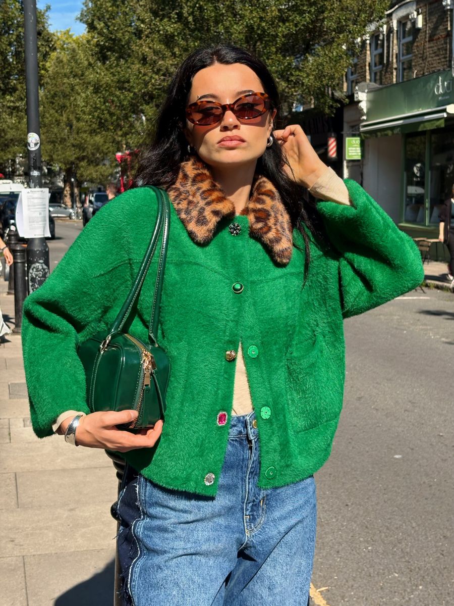 essentiel antwerp Intention Cardigan - Green