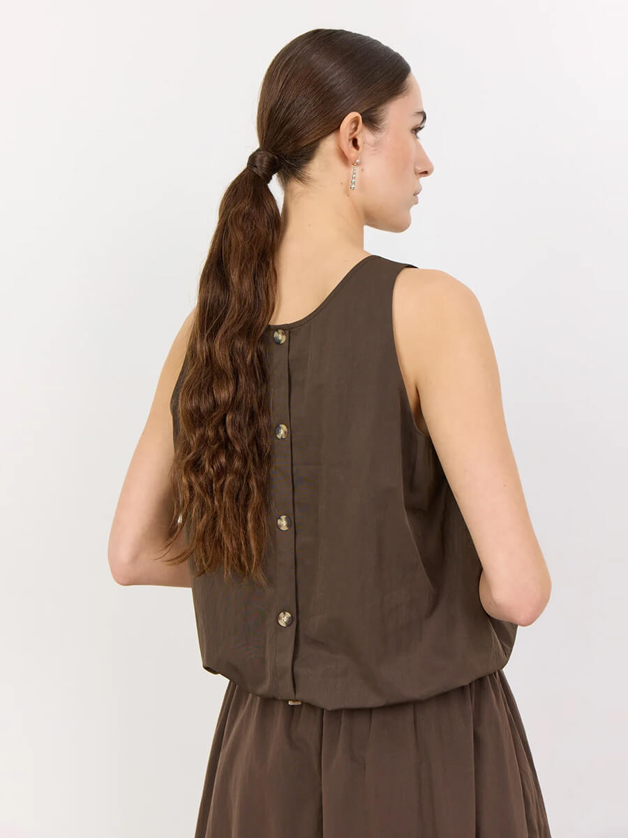 Levete Room - LR-Lea 1 Top - Dark Brown