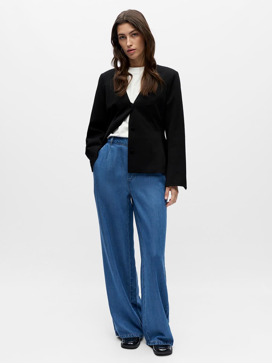 OBJECT Frame Lisa Pant - Medium Blue Denim