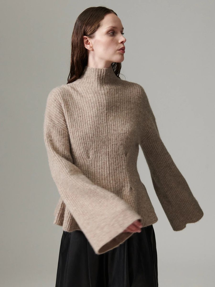 Pepluma Cozy Days Pullover - Roasted Cashew