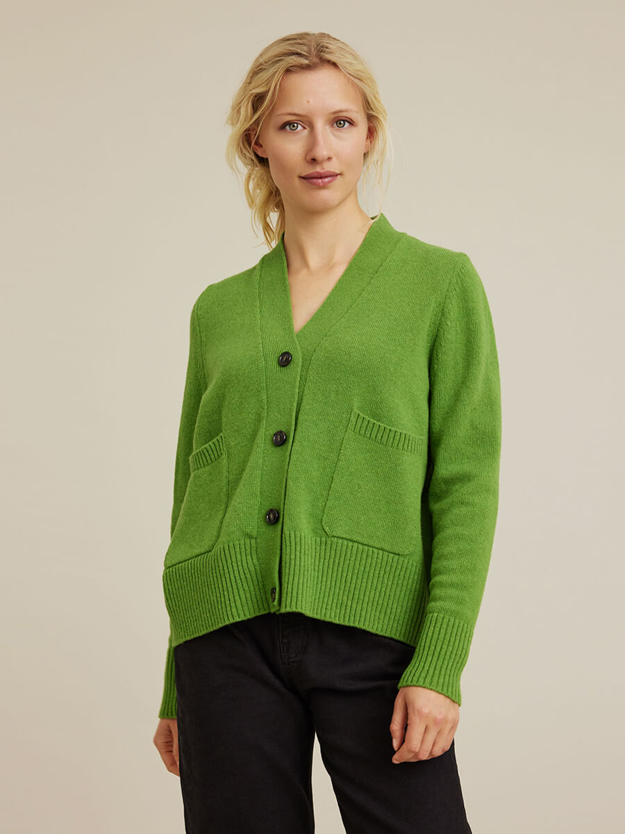 Vilma Cardigan - Clear Green