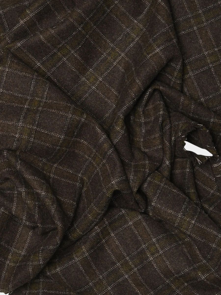 Zia Flanello Scarf - Brown Check