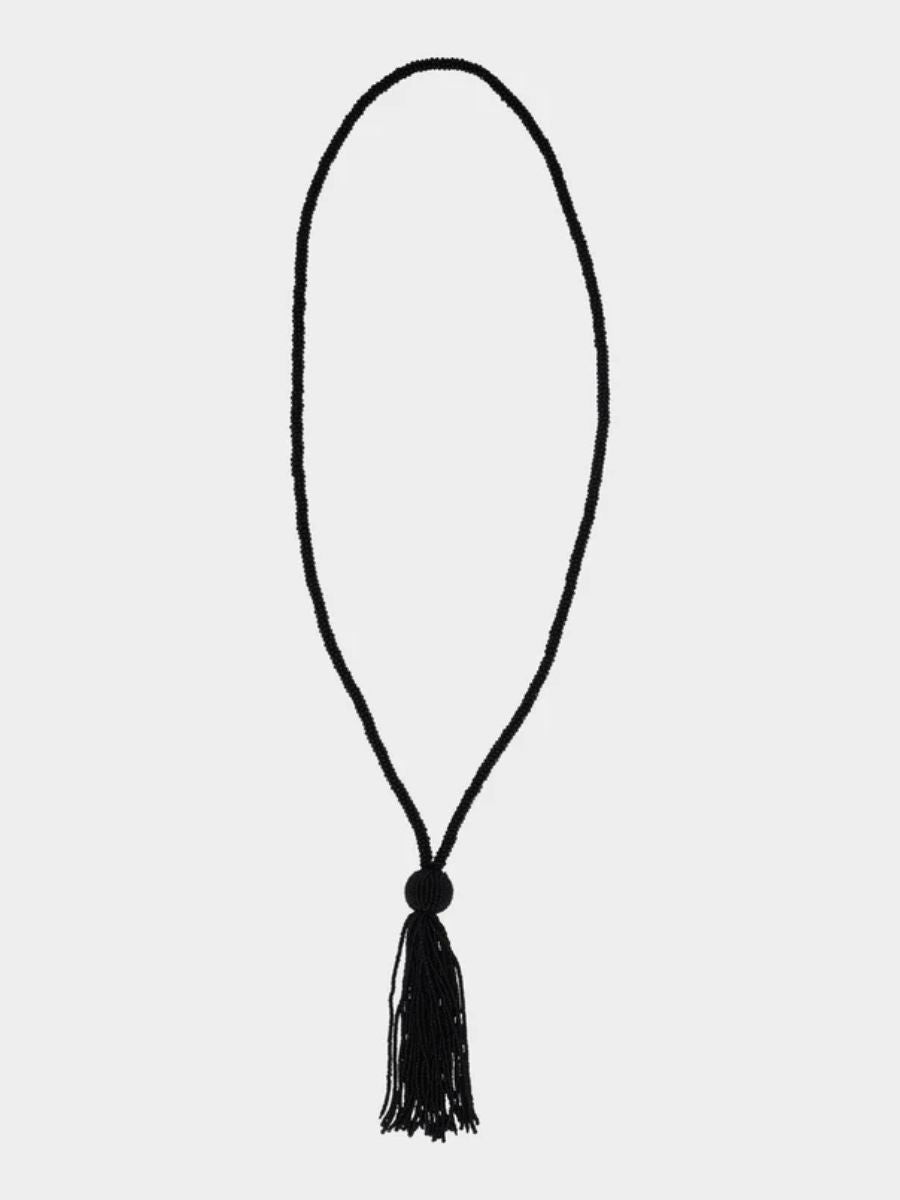 Emery Beaded Necklace - Black
