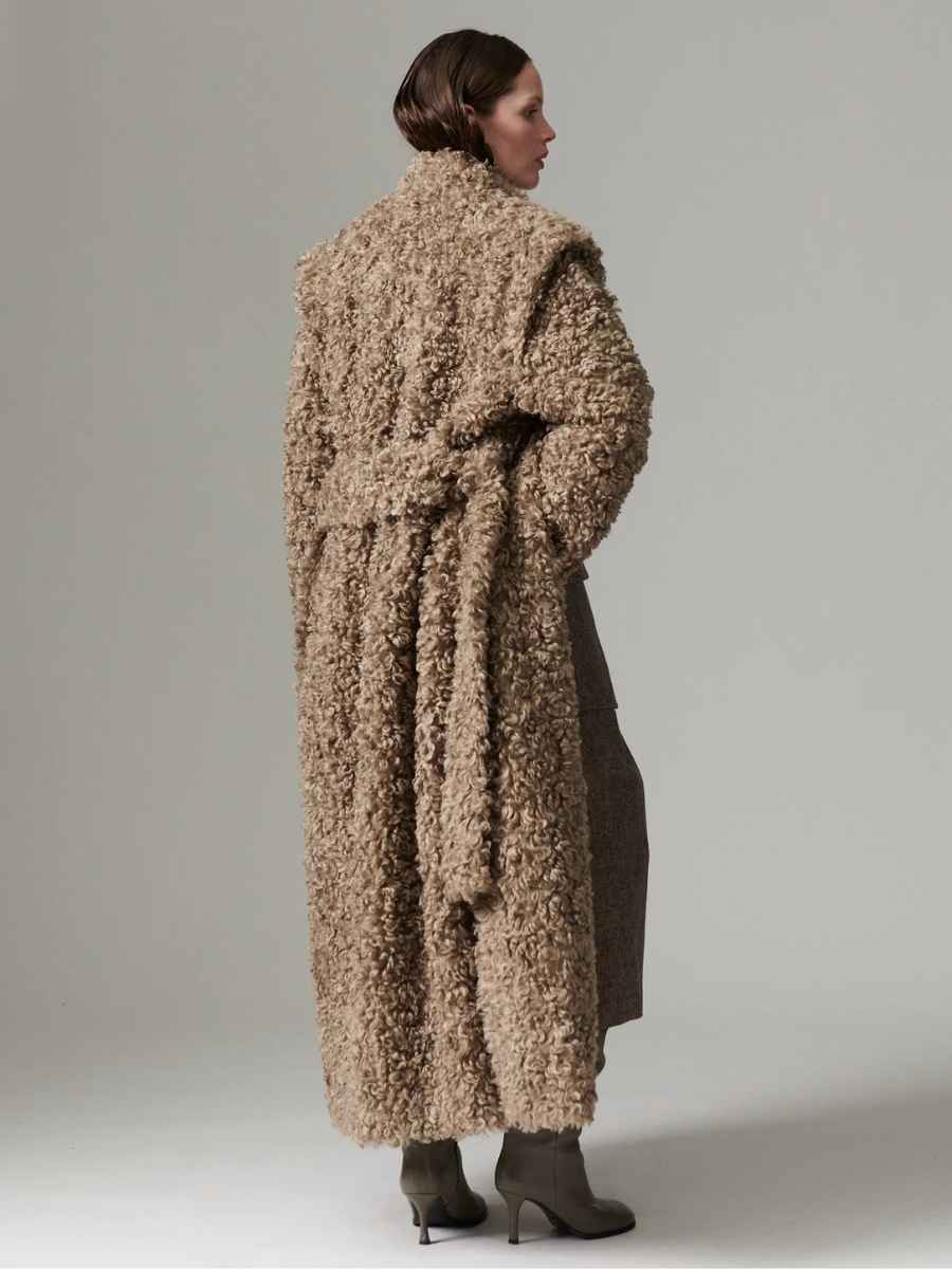 Day Birger et Mikkelsen Otis Furry Coat - Walnut