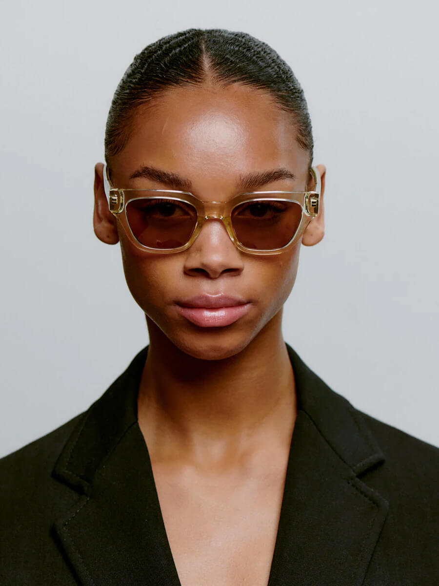 A.KJÆRBEDE Kaws Sunglasses - Ecru