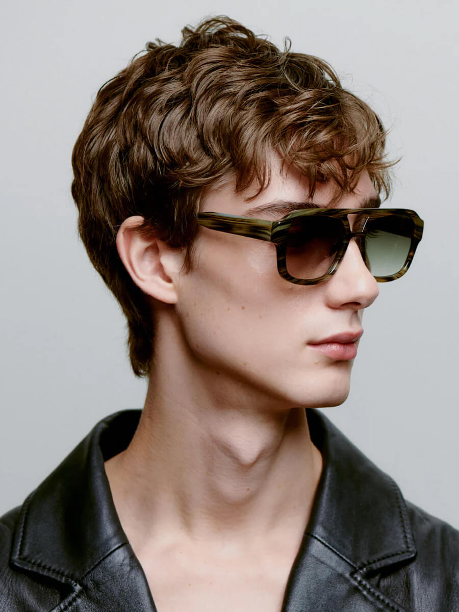 A.KJÆRBEDE Kaya sunglasses - Striped Horn