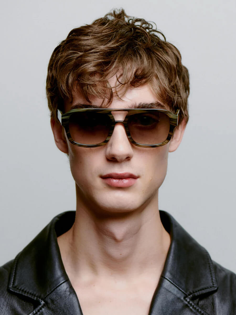 A.KJÆRBEDE Kaya sunglasses - Striped Horn