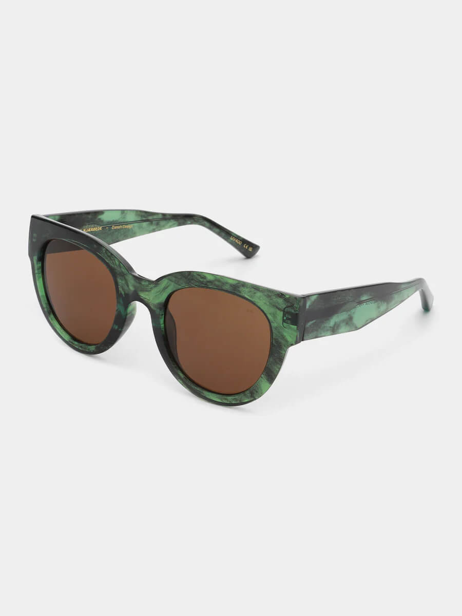 A.KJAERBEDE_Lilly Sunglasses - Green Marble