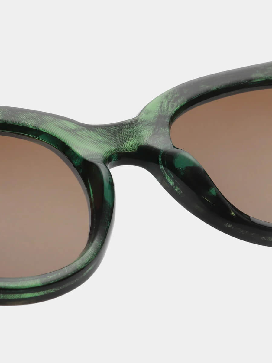 A.KJAERBEDE_Lilly Sunglasses - Green Marble