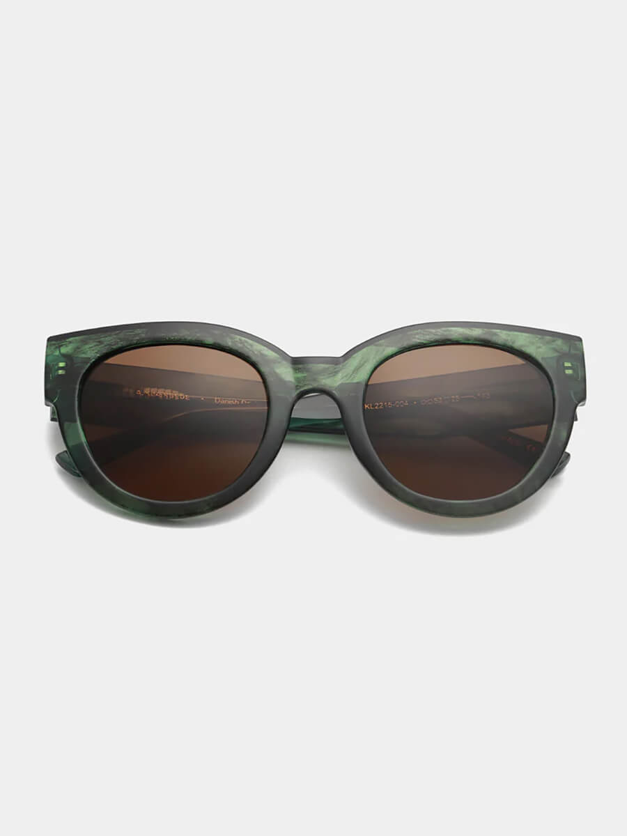 A.KJAERBEDE_Lilly Sunglasses - Green Marble