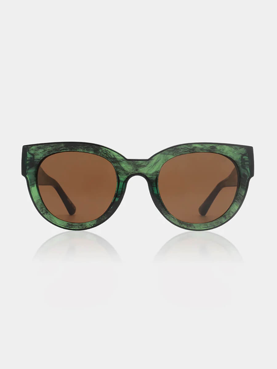 A.KJAERBEDE_Lilly Sunglasses - Green Marble