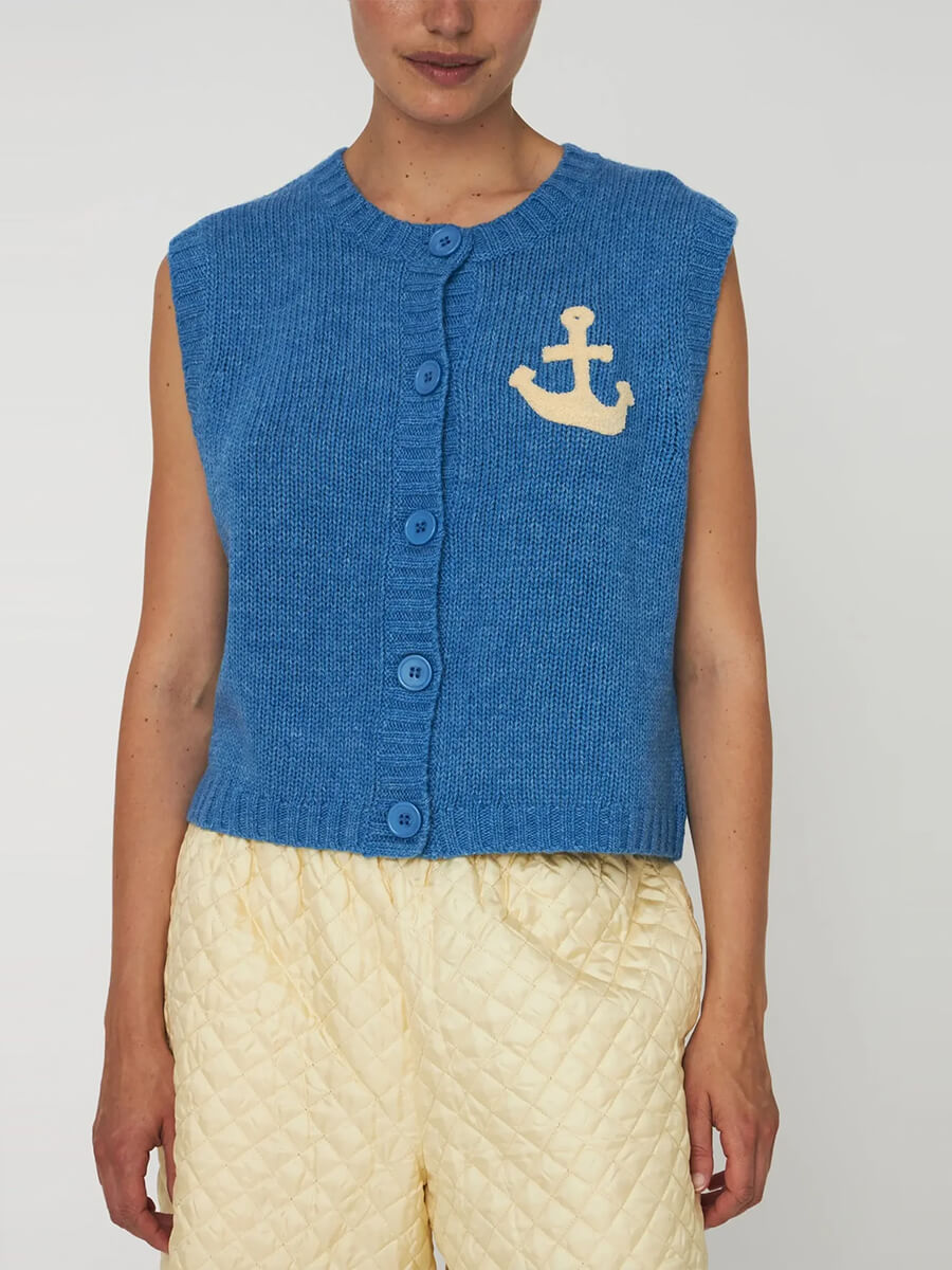 Stella Nova Anchor Vest - Blue Sea