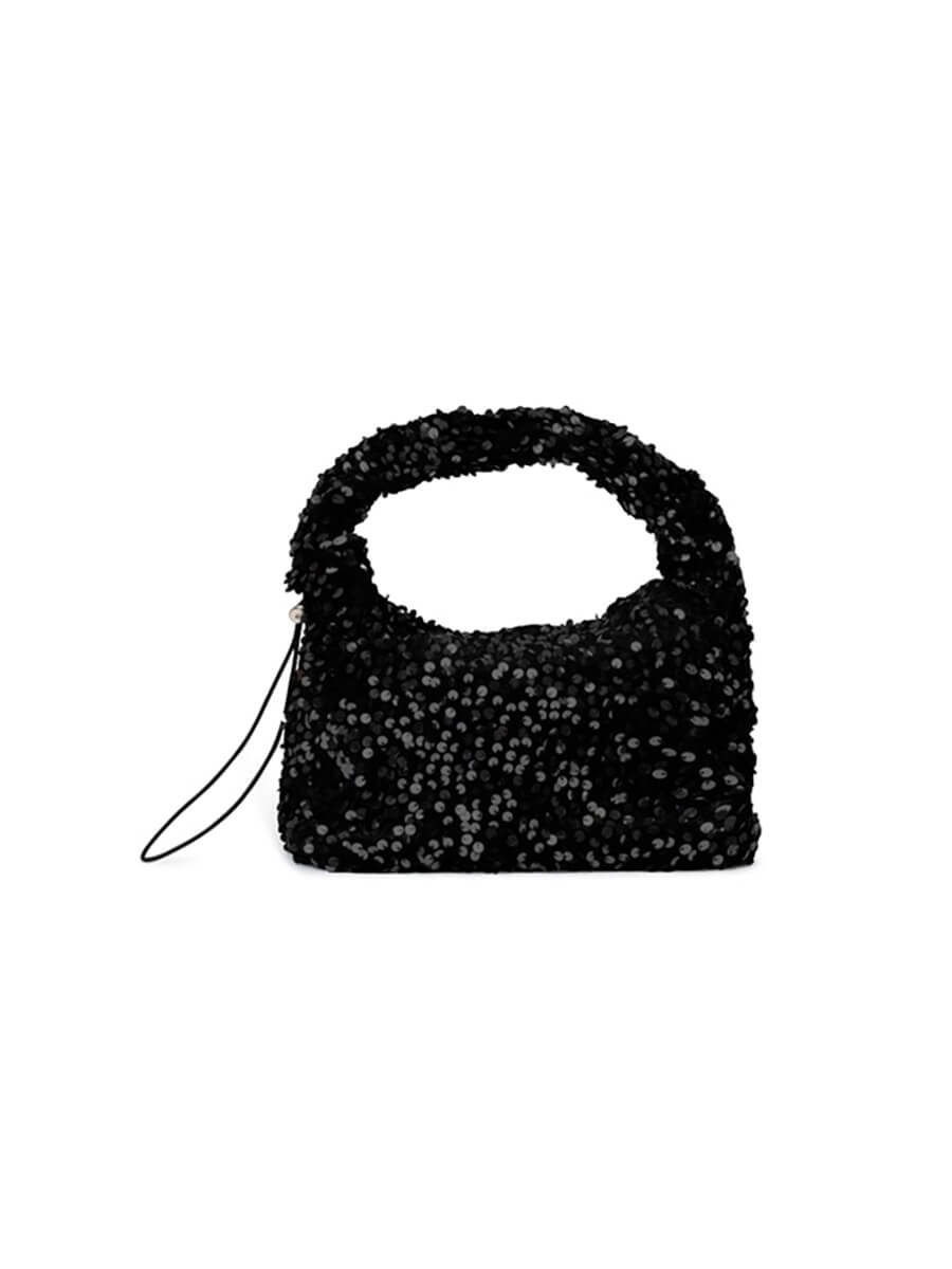 Anne Sequins Bag - Black