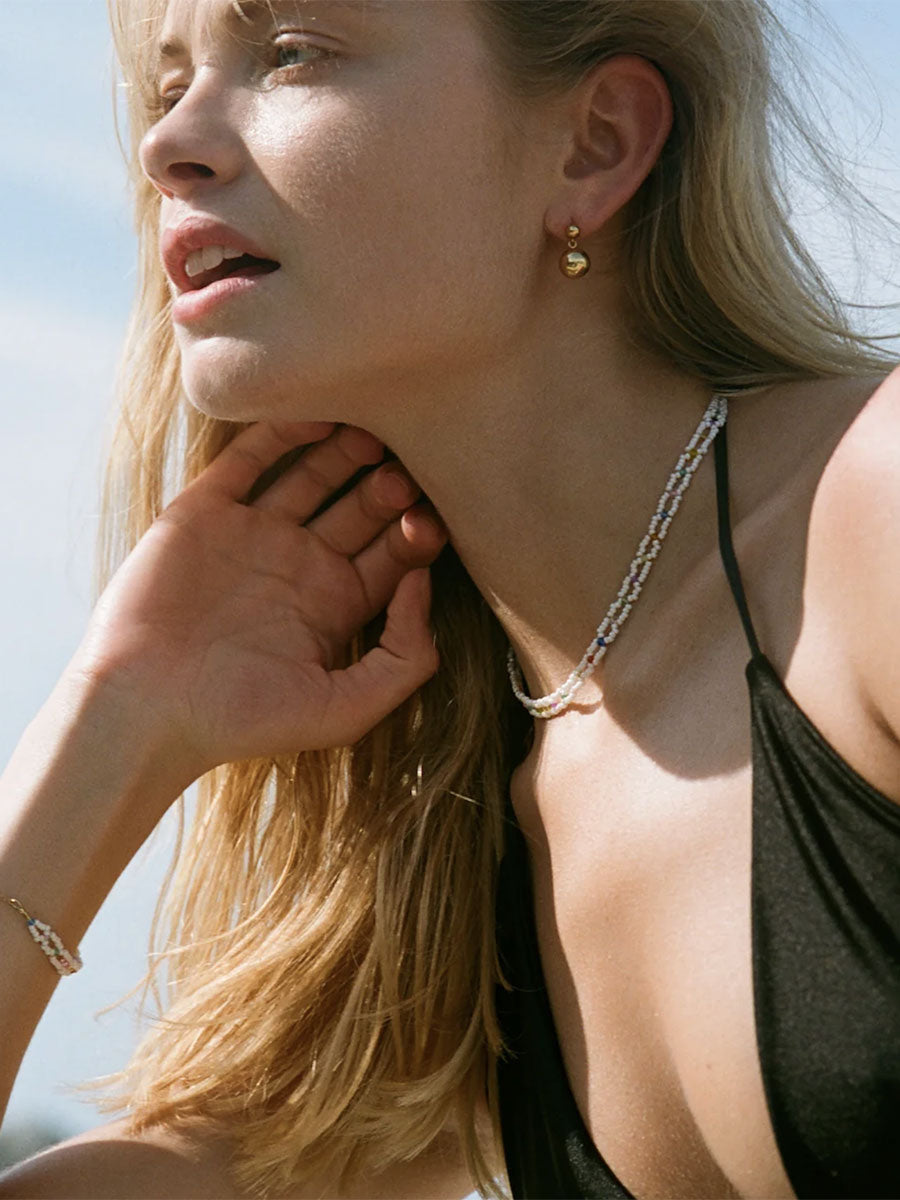 Anni Lu Drop of Gold Earrings