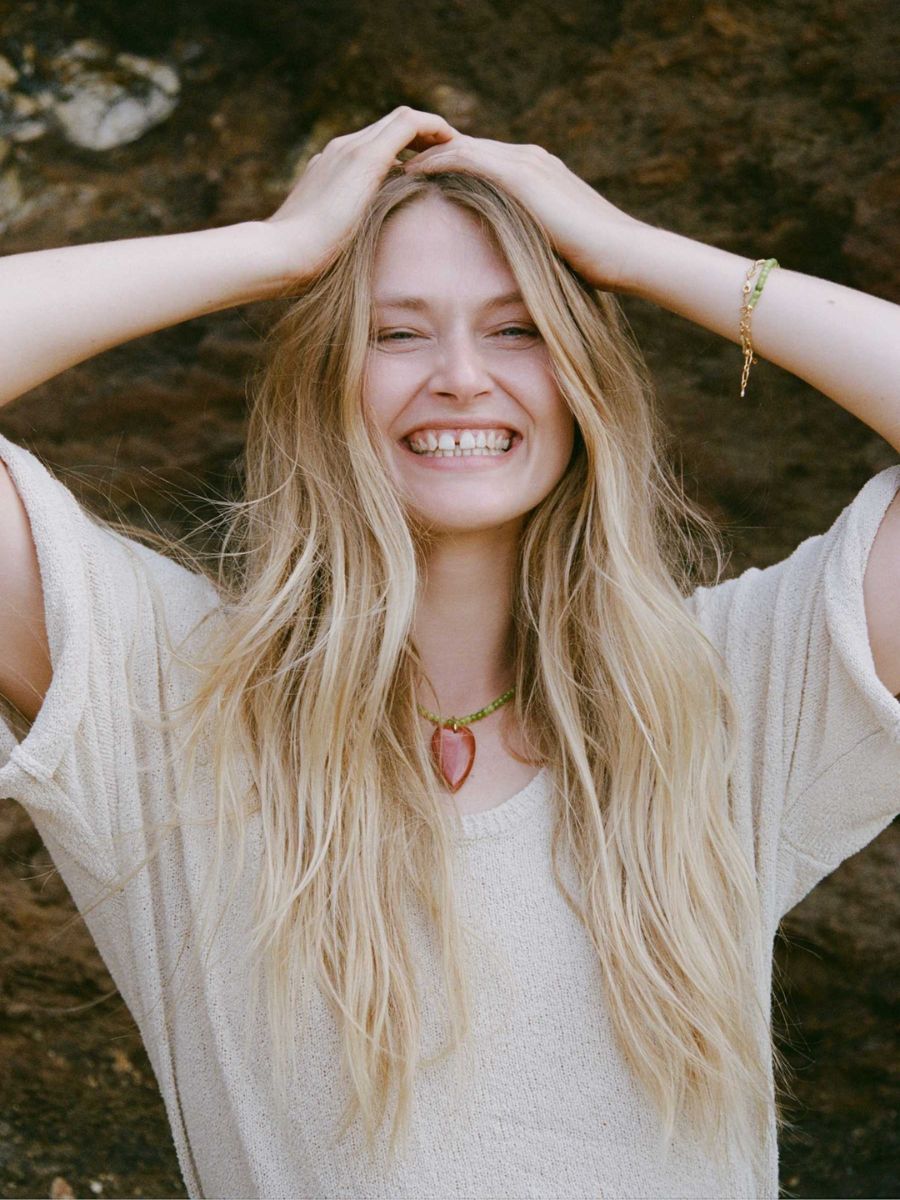Anni Lu - Grasshopper Necklace - Avocado Oil