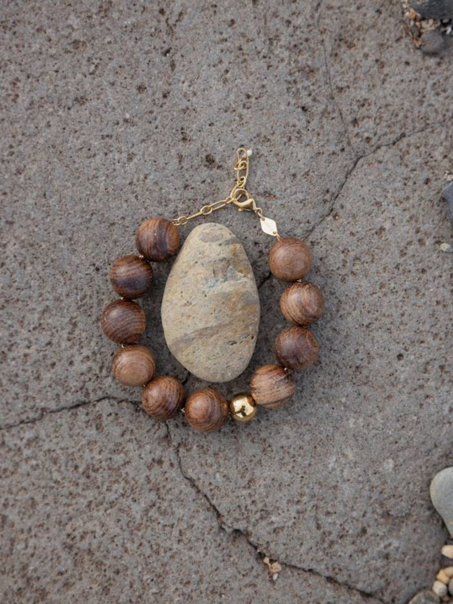 Anni Lu - Woody Bracelet - Hot Chocolate