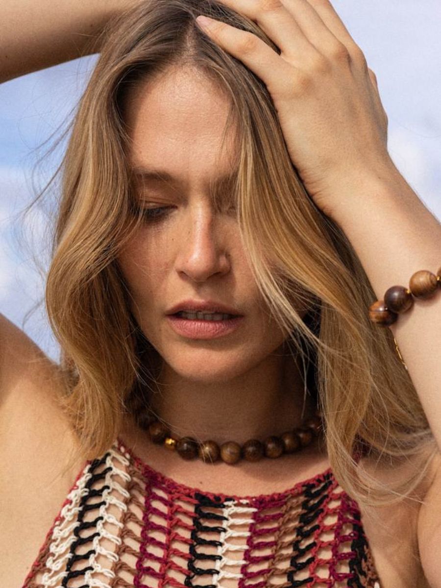Anni Lu - Woody Bracelet and Necklace - Hot Chocolate