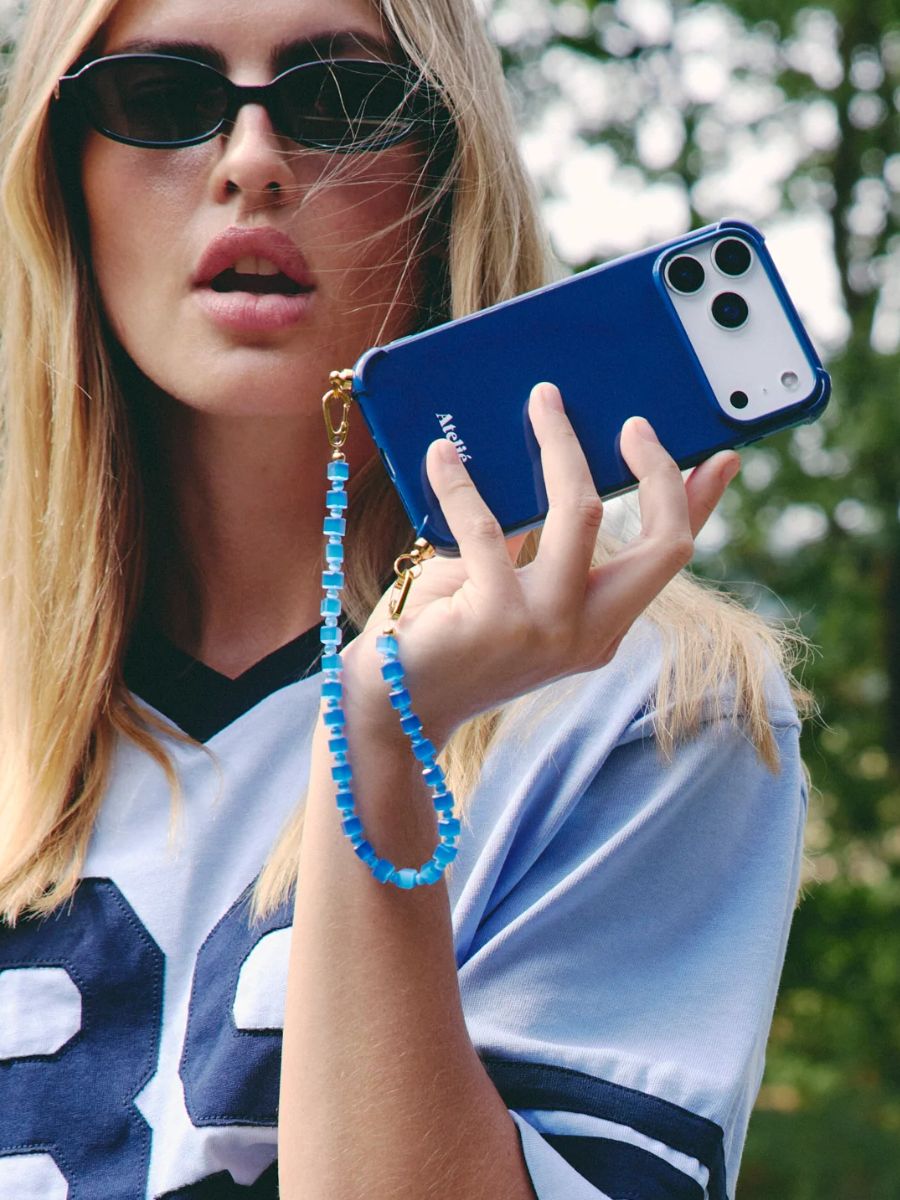 Ateljé - Short iPhone Cord - Got The Blues and Indigo iPhone Case