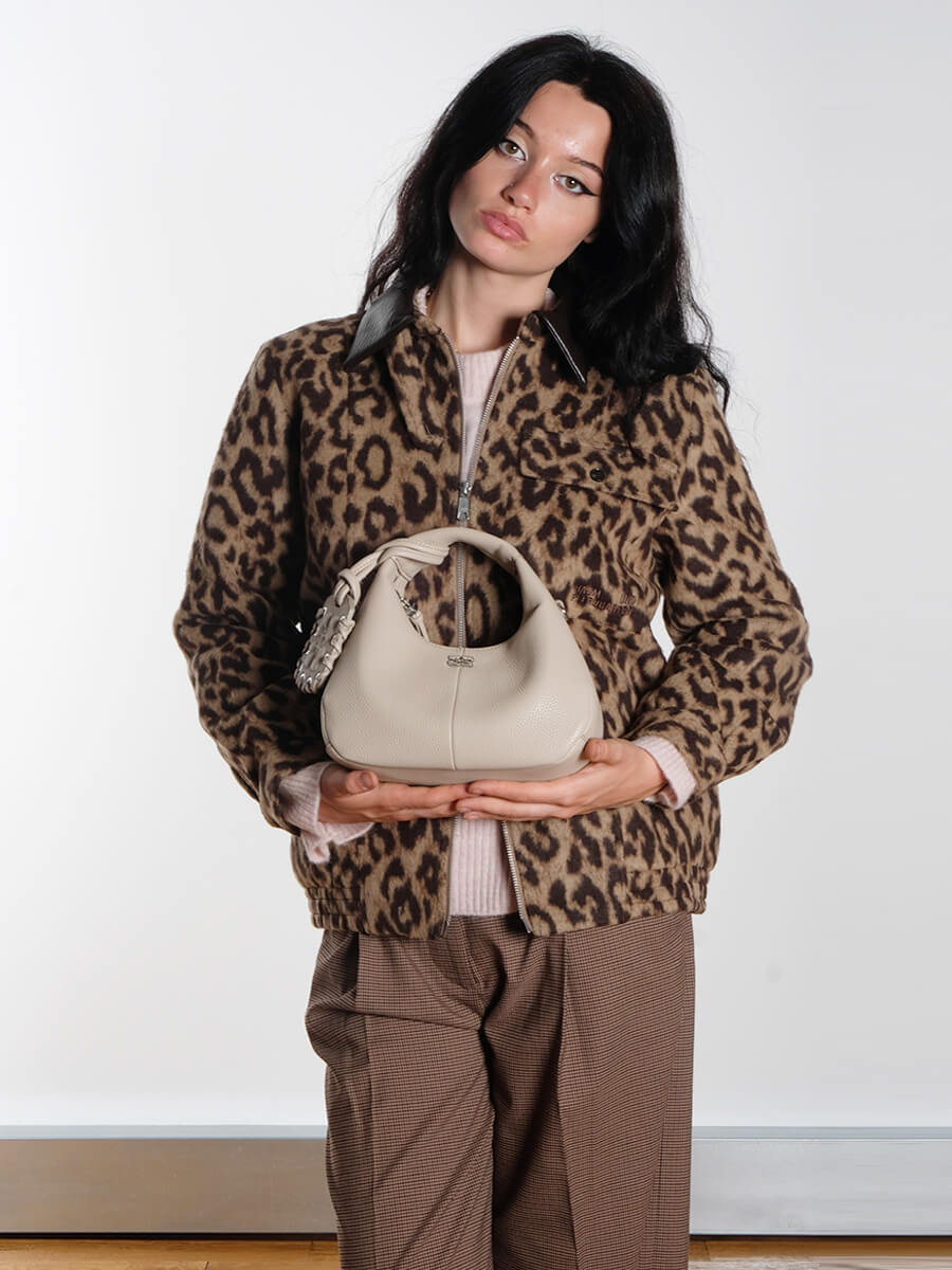 GANNI
Mini Hobo Bag - White Pepper