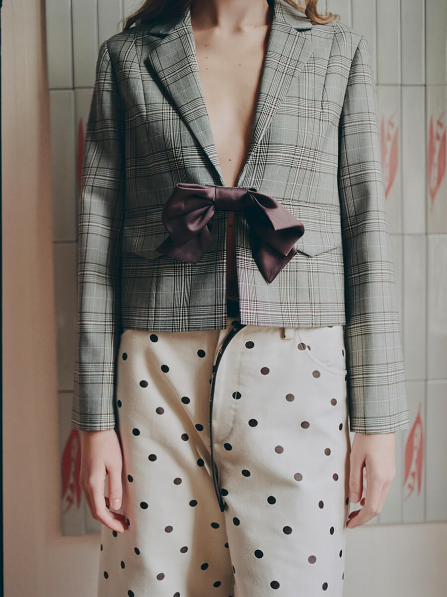 BAUM UND PFERDGARTEN
Benni Jacket - Grey Mini Check