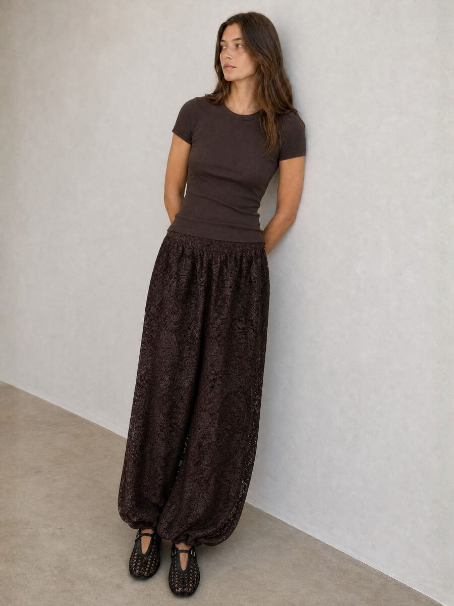 DAY BIRGER ET MIKKELSEN
Barbo Crochet Trousers - Coffee Bean