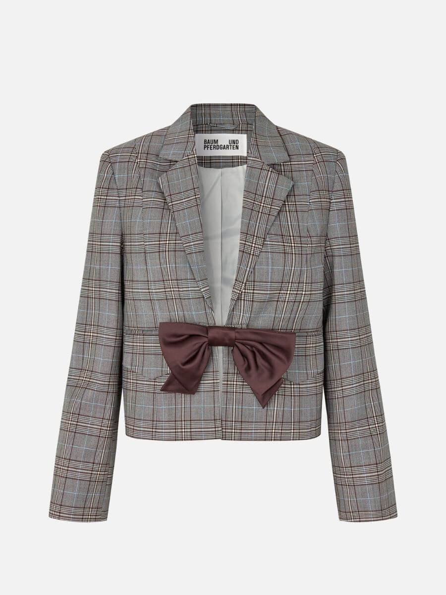 Baum Und Pferdgarten - Benni Jacket - Grey Mini Check