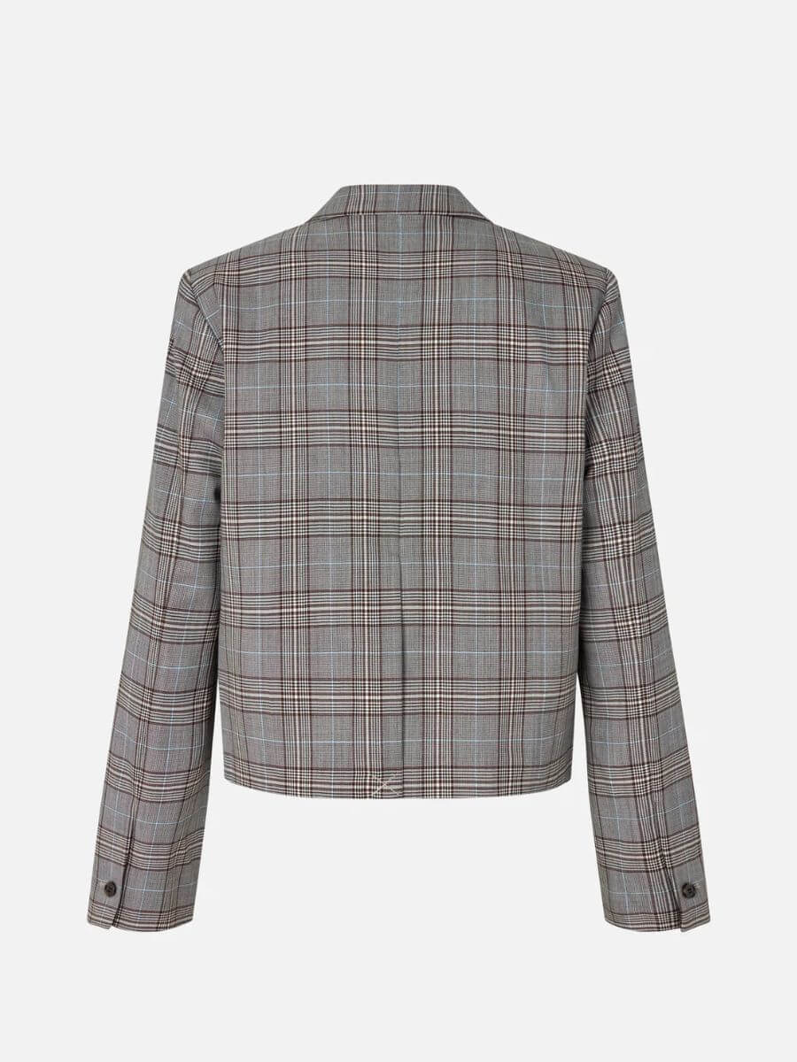 Baum Und Pferdgarten - Benni Jacket - Grey Mini Check back view