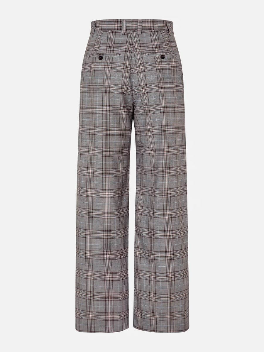 Baum Und Pferdgarten - Nikki Trousers - Grey Mini Check back view