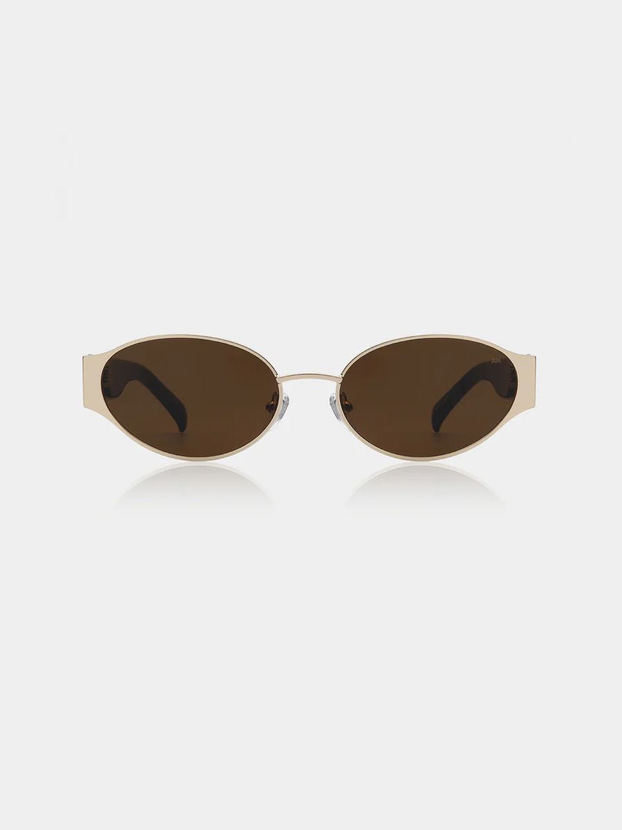 A.Kjærbede Bella Sunglasses - Gold Demi Tortoise