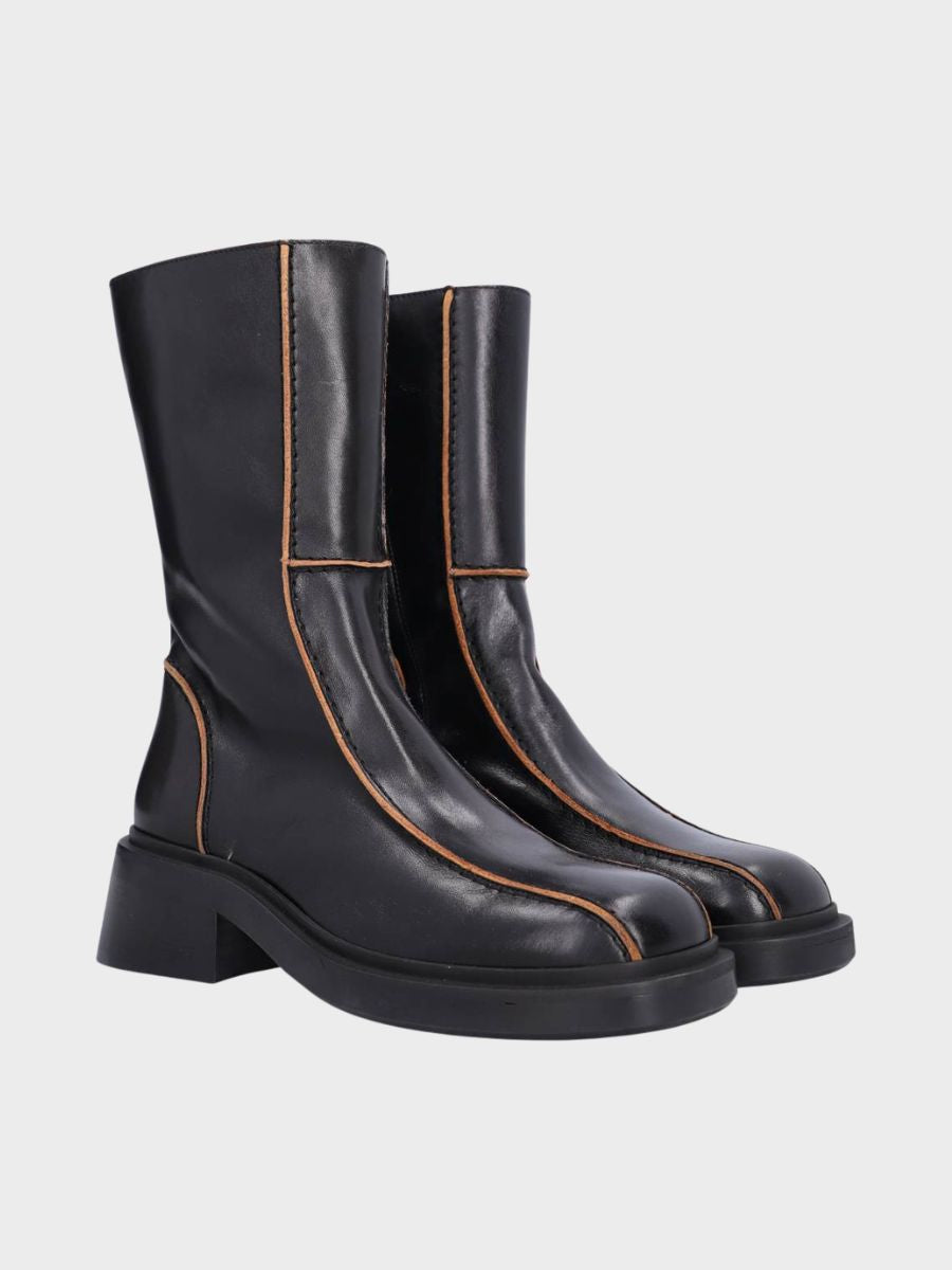 Billi Bi - Panel Boots - Black Redwood