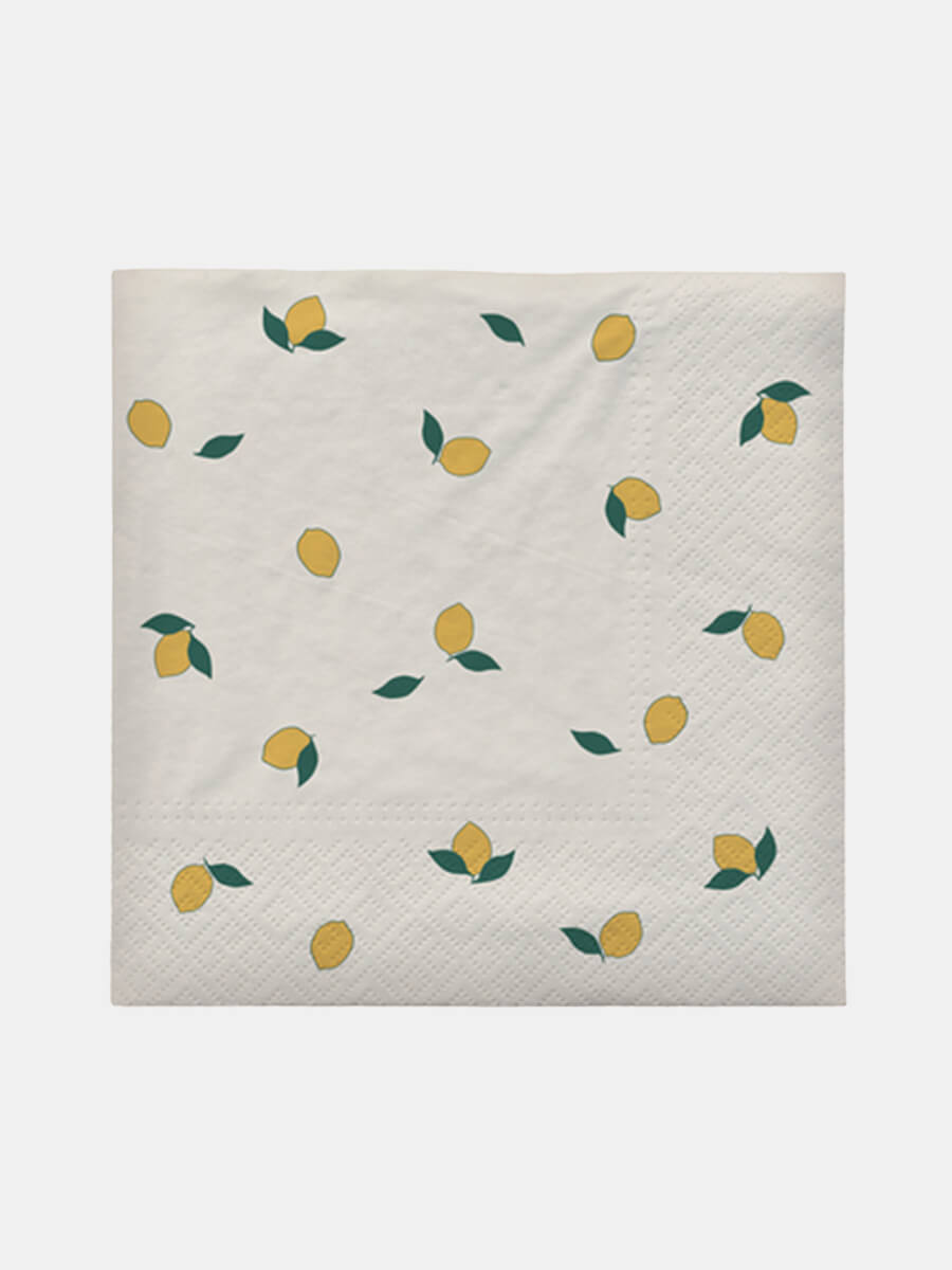 Broste-Copenhagen-Lemon-Paper-Napkins