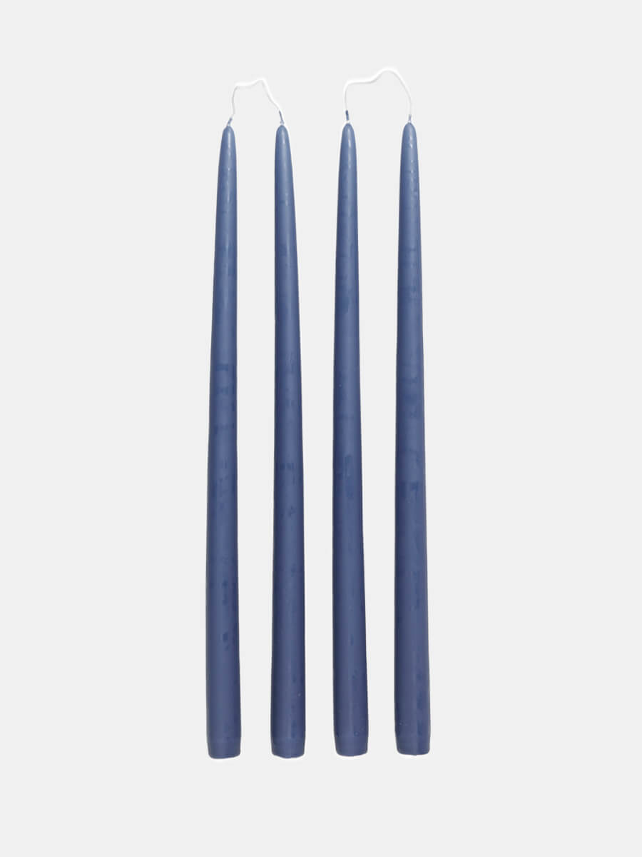 Broste-Copenhagen-Smooth-Taper-Candles-Baja-Blue