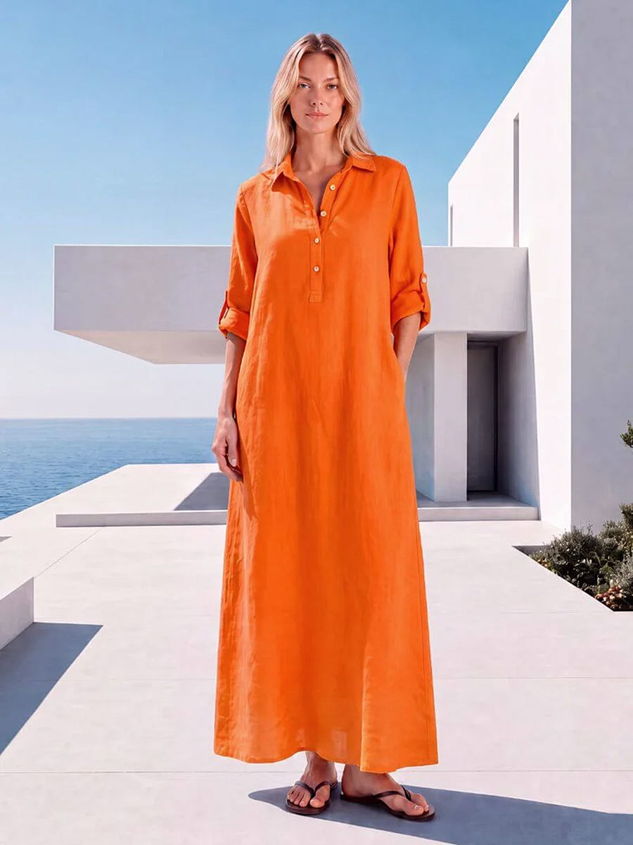 Kaftan Dress - Orange