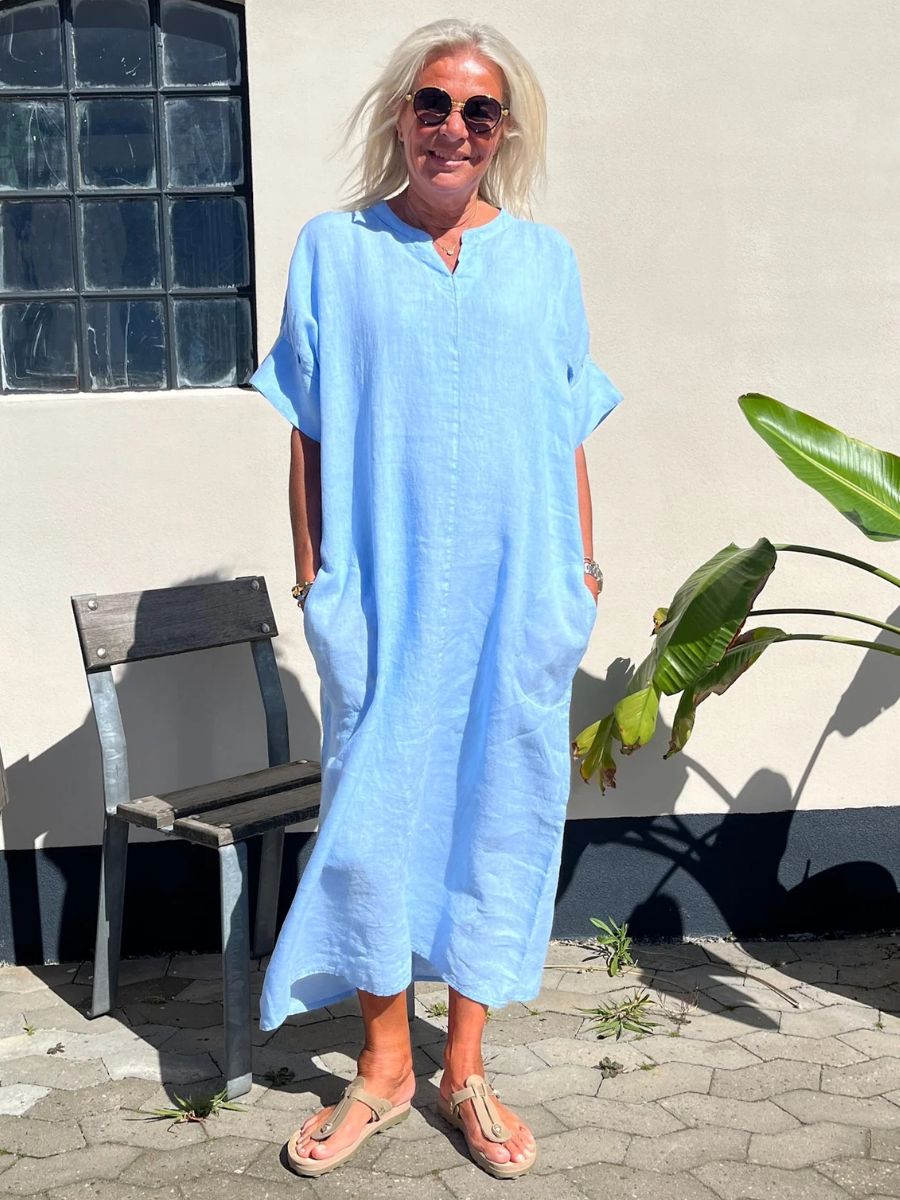 Cabana Living - Erantis Kaftan Dress - Azzurro