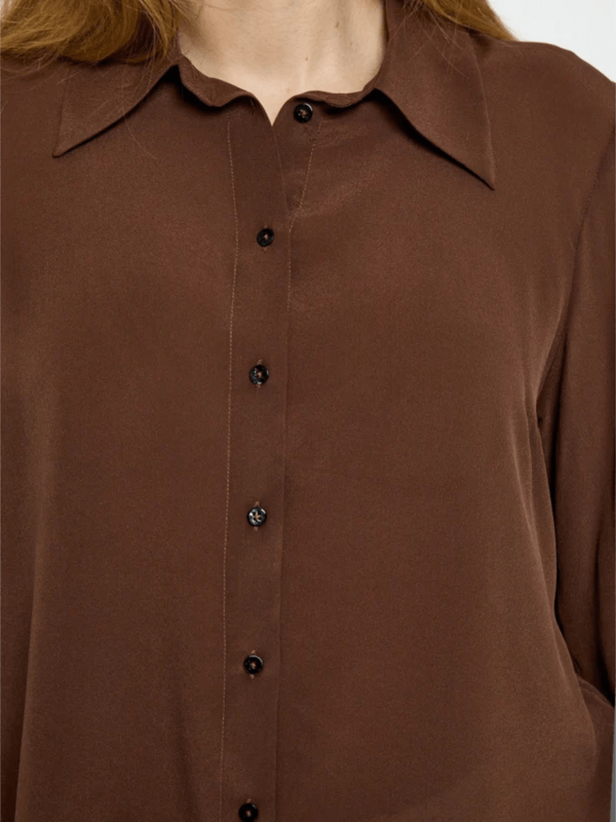 Minus
Caty Silk Shirt - Caty Silk Shirt - Chestnut