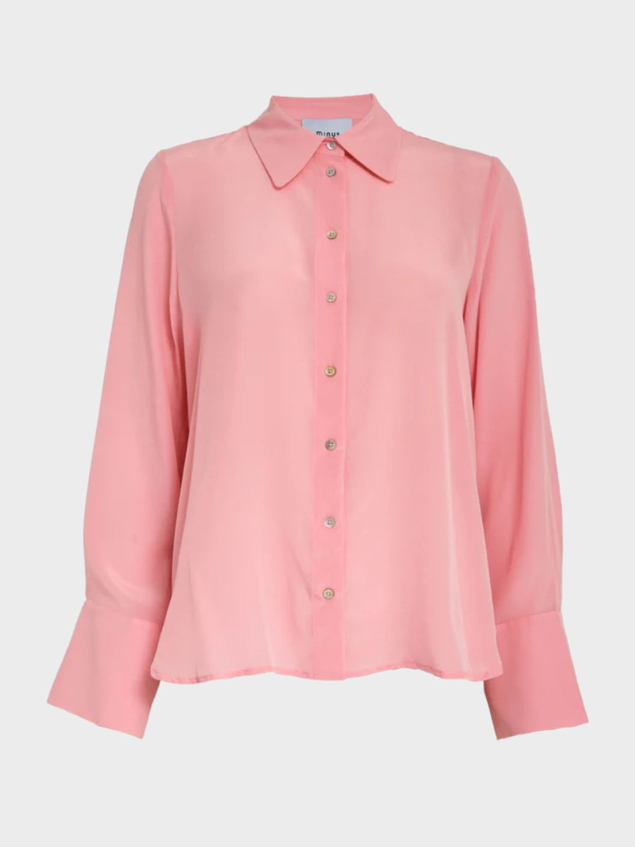Minus Caty Silk Shirt - Prism Pink
