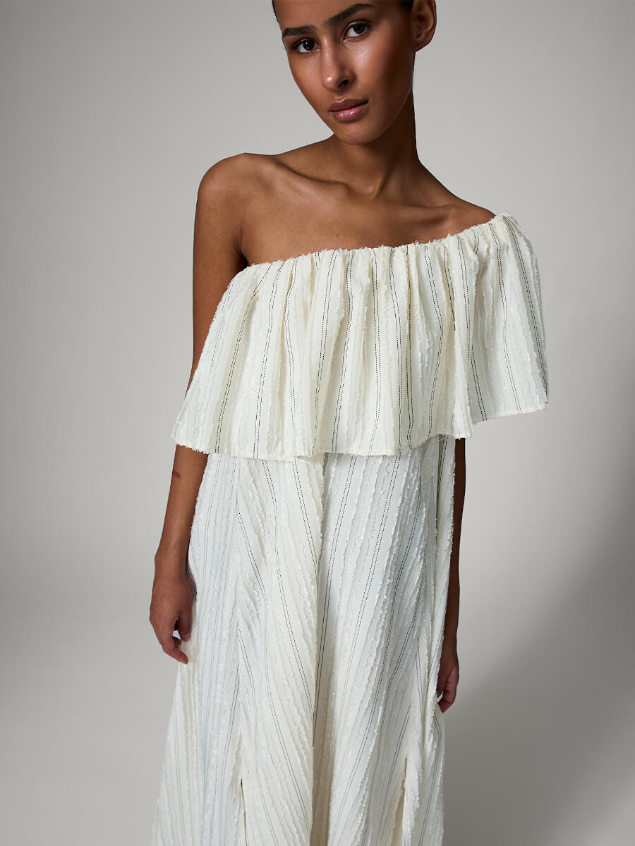 DAY BIRGER ET MIKKELSEN
Chrissi Raw Stripes Dress - Jet Stream