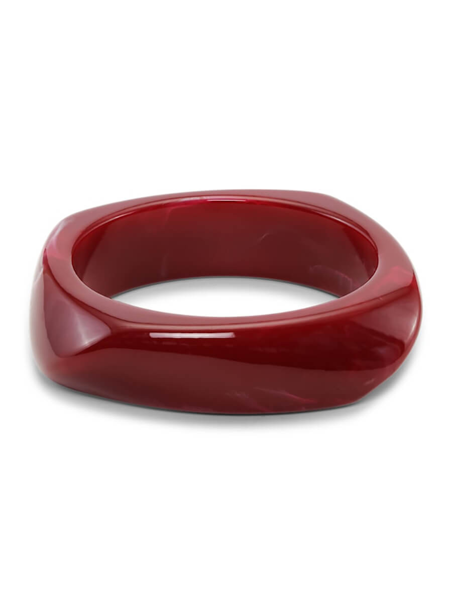SUI AVA Chunky Bangle - Burgundy