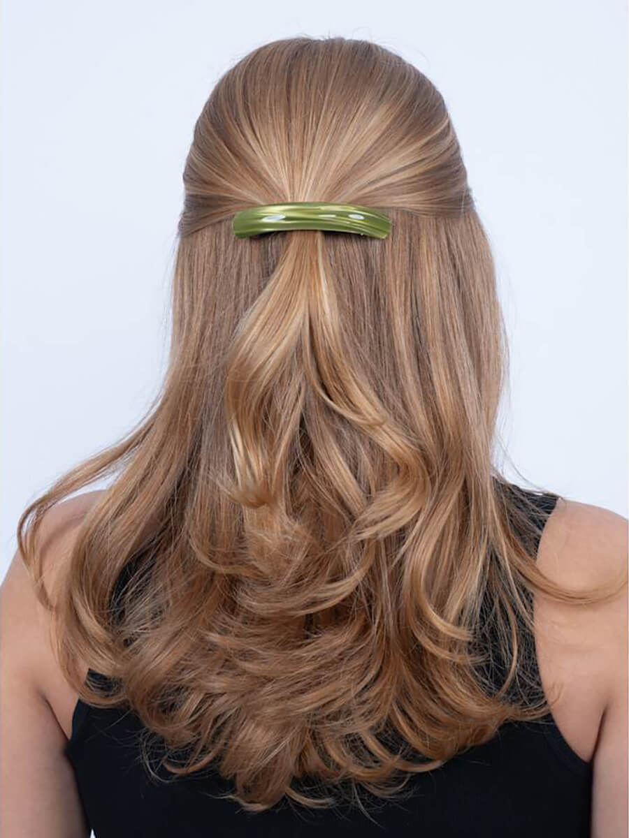 SUI AVA Curved Peppermint Hair Clip -Spinach Green