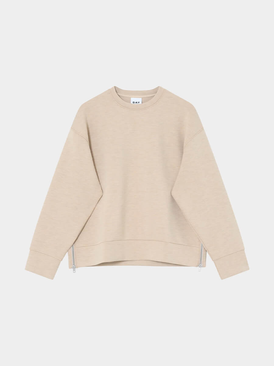 DAY BIRGER ET MIKKELSEN
Crewa Scuba Sweatshirt - Beige Melange