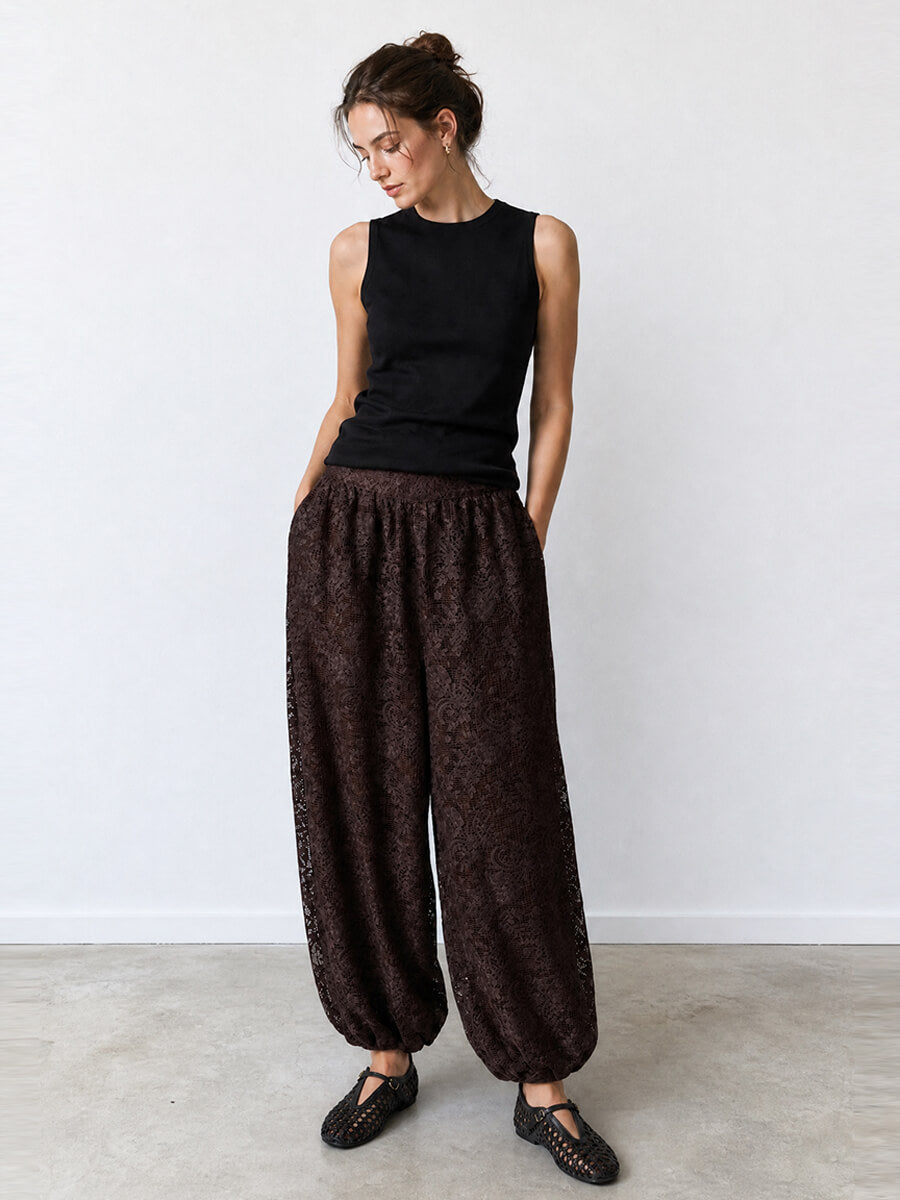 DAY BIRGER ET MIKKELSEN
Barbo Crochet Trousers - Coffee Bean