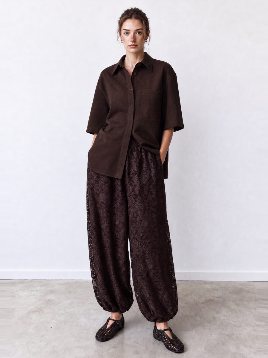 DAY BIRGER ET MIKKELSEN
Barbo Crochet Trousers - Coffee Bean