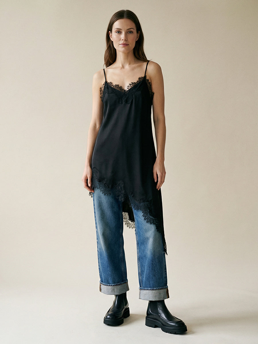 DAY BIRGER ET MIKKELSEN Lara Fluid Viscose Top - Black