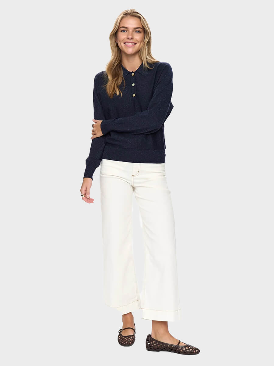 Numph Dajana LS Polo - Dark Saphire