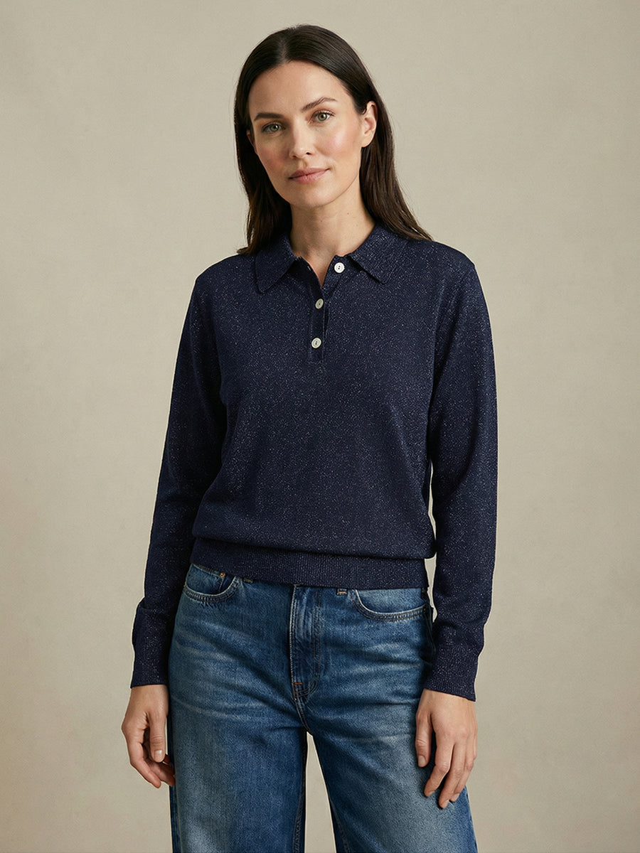 Numph Dajana LS Polo - Dark Saphire