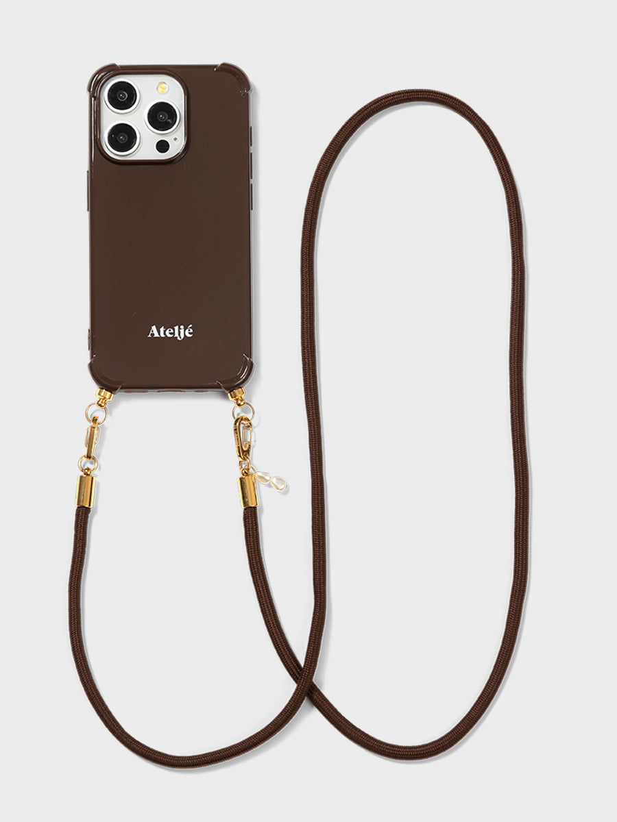 Ateljé Dark Brown iPhone Case