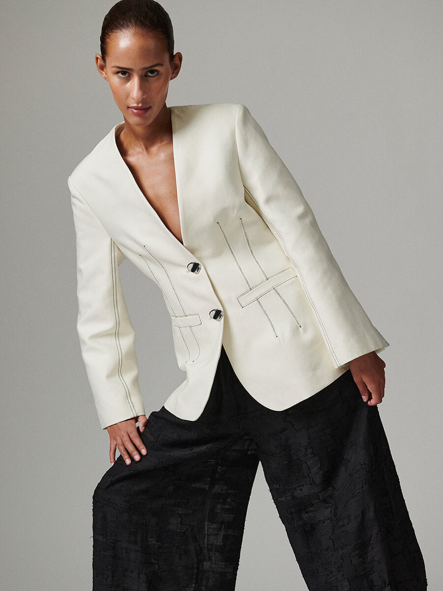 Day Birger et Mikkelsen Barbo Jacquard Torn Trousers