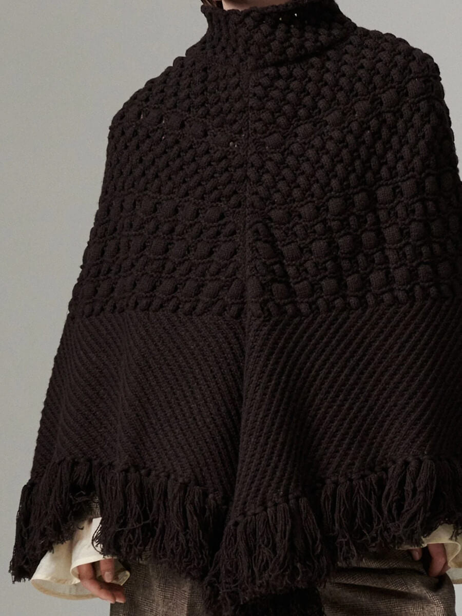 Day Birger et Mikkelsen Cabel Poncho - Ganache